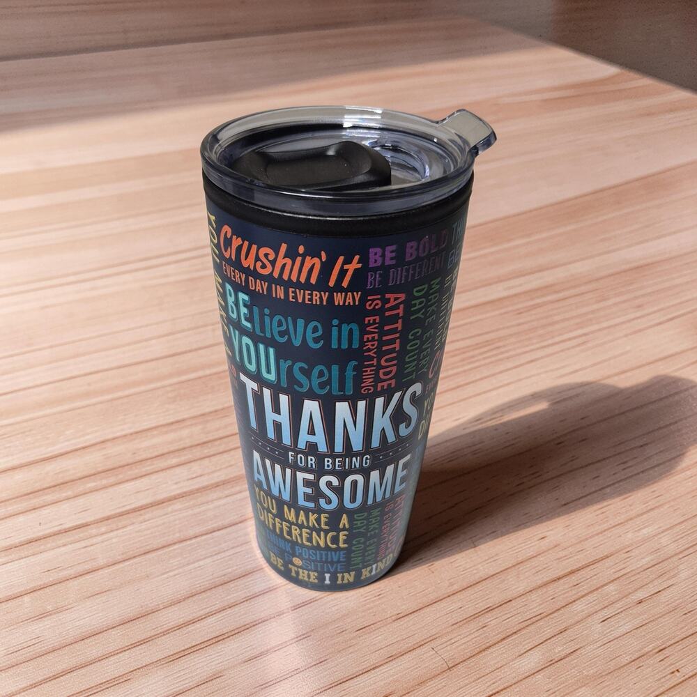 Inspirational Tumbler With Lid New
